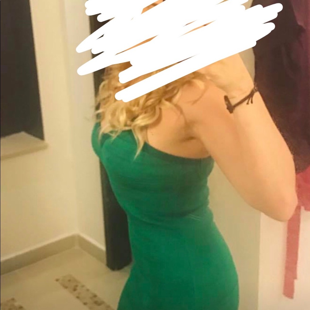 Guess bandage dress green size medium